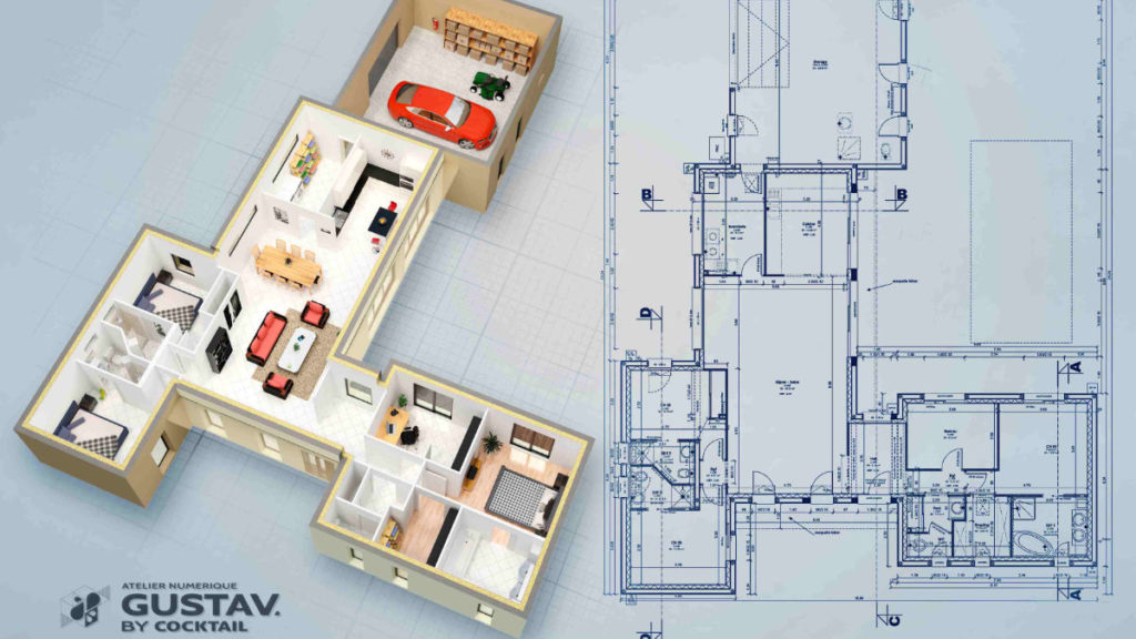 modelisation 3d architecture vendee roche sur yon
